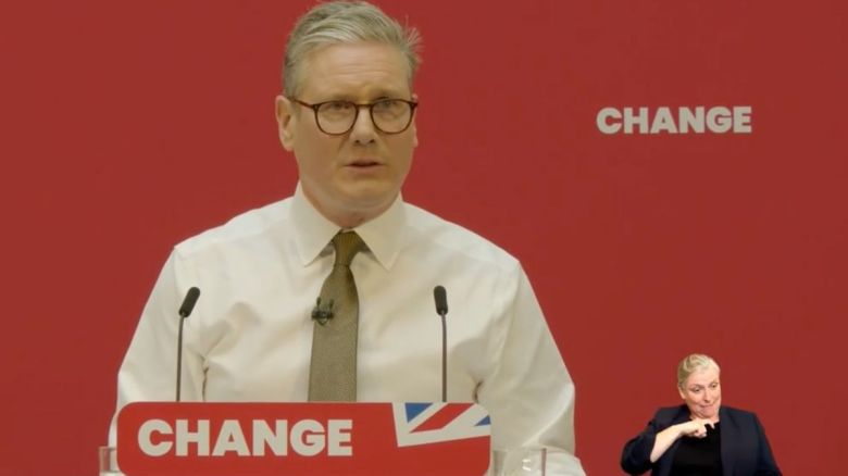Labour provides on-screen interpreter for launch of manifesto with no BSL version